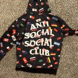 即納★ASSC ORLANDO ALL OVER FLAG HOODIE ALLOVERFLAGHOODIE Anti Social Social Club Orlando All Over Flag Hoodie SS2020